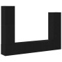 4-Piece Wall Mounted TV Furniture Set in Black Oak Wood by , TV Furniture - Ref: Foro24-3333060, Price: 204,26 €, Discount: %