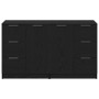 2 pcs Black Oak Sideboards 60x30x70 cm Processed Wood by , Sideboards - Ref: Foro24-3333072, Price: 165,65 €, Discount: %