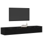 Wandschränke 2 Stück Schwarze Eiche 68x30x20 cm Holzwerkstoff | Foro24.es | Tu tienda online para hogar, jardín y más Foro24.es