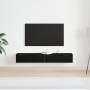 Gabinetes de Pared 2 pcs Roble Negro 68x30x20 cm Madera Engineered | Foro24.es | Tu tienda online para hogar, jardín y más Foro24.es