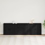 3 pcs sideboards made of black oak and elaborate wood by , Sideboards - Ref: Foro24-3333082, Price: 267,70 €, Discount: %