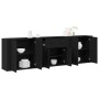 Aparadores 3 pcs Roble Negro Madera Elaborada | Foro24.es | Tu tienda online para hogar, jardín y más Foro24.es