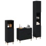 3-teiliges Badezimmerschrank-Set aus schwarzem Eichenholz von , Badezimmermöbel - Ref: Foro24-3333086, Preis: 201,95 €, Rabat...