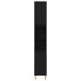 Juego de Gabinetes de Baño de 3 Piezas Roble Negro Madera