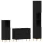 3-Piece Bathroom Furniture Set in Black Oak with Crafted Wood by , Bathroom furniture - Ref: Foro24-3333090, Price: 227,61 €,...