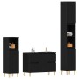 3-Piece Bathroom Furniture Set in Black Oak with Crafted Wood by , Bathroom furniture - Ref: Foro24-3333090, Price: 227,61 €,...