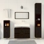 3-Piece Bathroom Furniture Set in Black Oak with Crafted Wood by , Bathroom furniture - Ref: Foro24-3333090, Price: 227,61 €,...