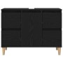 3-Piece Bathroom Furniture Set in Black Oak with Crafted Wood by , Bathroom furniture - Ref: Foro24-3333090, Price: 227,61 €,...
