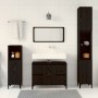 3-Piece Bathroom Furniture Set Black Oak Crafted Wood by , Bathroom furniture - Ref: Foro24-3333091, Price: 235,04 €, Discoun...