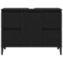 3-Piece Bathroom Furniture Set Black Oak Crafted Wood by , Bathroom furniture - Ref: Foro24-3333091, Price: 235,04 €, Discoun...