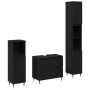 3-Piece Bathroom Furniture Set in Black Oak Wood by , Bathroom furniture - Ref: Foro24-3333096, Price: 216,67 €, Discount: %