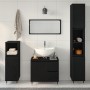 3-teiliges Badmöbel-Set aus schwarzem Eichenholz von , Badezimmermöbel - Ref: Foro24-3333096, Preis: 217,06 €, Rabatt: -5%%