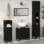 Juego de Muebles de Baño de 3 Piezas en Madera Ingenierizada Color Roble Negro de , Muebles de baño - Ref: Foro24-3333100, Pr...