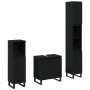 Juego de Muebles de Baño de 3 Piezas en Madera Ingenierizada Color Roble Negro de , Muebles de baño - Ref: Foro24-3333100, Pr...