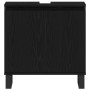 Juego de Muebles de Baño de 3 Piezas en Madera Ingenierizada Color Roble Negro de , Muebles de baño - Ref: Foro24-3333100, Pr...