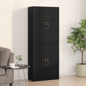 2 units engineered oak black oak cabinets 69.5x34x180cm by , Sideboards - Ref: Foro24-3333101, Price: 166,69 €, Discount: %