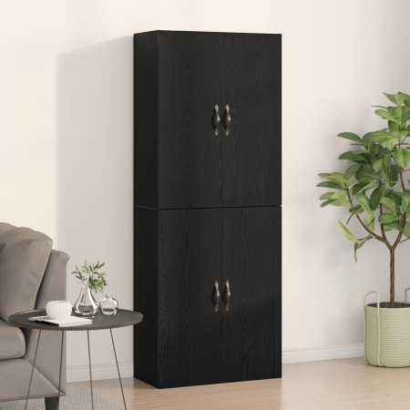 2 Einheiten Schränke aus schwarzer Eiche aus schwarzer Eiche 69,5x34x180cm von , Sideboards - Ref: Foro24-3333101, Preis: 166...