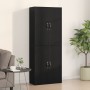 2 Einheiten Schränke aus schwarzer Eiche aus schwarzer Eiche 69,5x34x180cm von , Sideboards - Ref: Foro24-3333101, Preis: 166...