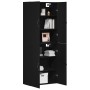 Armarios 2 unidades madera ingeniería roble negro 69,5x34x180cm de , Aparadores - Ref: Foro24-3333101, Precio: 166,73 €