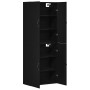 Armarios 2 unidades madera ingeniería roble negro 69,5x34x180cm de , Aparadores - Ref: Foro24-3333101, Precio: 166,73 €
