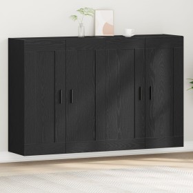 Schränke aufgehängt 2 Stück schwarze Eiche Holzwerkstoff von , Sideboards - Ref: Foro24-3333106, Preis: 159,33 €, Rabatt: -5%%