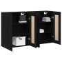 Cabinets Hung 2 Pcs Black Oak Engineered Wood by , Sideboards - Ref: Foro24-3333106, Price: 159,33 €, Discount: %
