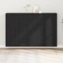 Cabinets Hung 2 Pcs Black Oak Engineered Wood by , Sideboards - Ref: Foro24-3333106, Price: 159,33 €, Discount: %