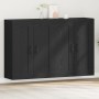 Wall Mounted Cabinets 2 pcs Black Oak Crafted Wood by , Sideboards - Ref: Foro24-3333107, Price: 169,98 €, Discount: %