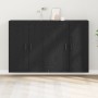 Wall Mounted Cabinets 2 pcs Black Oak Crafted Wood by , Sideboards - Ref: Foro24-3333107, Price: 169,98 €, Discount: %