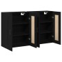 Wall Mounted Cabinets 2 pcs Black Oak Crafted Wood by , Sideboards - Ref: Foro24-3333107, Price: 169,98 €, Discount: %