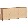 Sideboard with LED lights Old Wood 162x37x67 cm Engineering Wood by , Sideboards - Ref: Foro24-3333110, Price: 179,15 €, Disc...