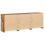 Sideboard with LED Lights Aged Wood 181.5x37x67 cm Engineered Wood by , Sideboards - Ref: Foro24-3333111, Price: 192,28 €, Di...