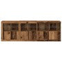 Sideboard with LED Lights Old Wood 202x37x67 cm by , Sideboards - Ref: Foro24-3333112, Price: 211,23 €, Discount: %