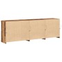 Sideboard mit LED-Leuchten Altholz 202x37x67 cm von , Sideboards - Ref: Foro24-3333112, Preis: 211,23 €, Rabatt: %