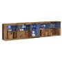 Sideboard with LED lights Old Wood 283x37x67 cm Engineered wood by , Sideboards - Ref: Foro24-3333114, Price: 311,12 €, Disco...