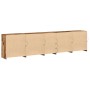 Sideboard with LED lights Old Wood 283x37x67 cm Engineered wood by , Sideboards - Ref: Foro24-3333114, Price: 311,12 €, Disco...