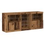 Sideboard mit LED-Leuchten Altholz 162x37x67 cm Holzwerkstoff von , Sideboards - Ref: Foro24-3333115, Preis: 185,88 €, Rabatt: %