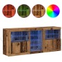 Sideboard mit LED-Leuchten Altholz 162x37x67 cm Holzwerkstoff von , Sideboards - Ref: Foro24-3333115, Preis: 185,88 €, Rabatt: %