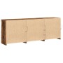 Aparador con luces LED Madera vieja 181,5x37x67 cm Madera recuperada de , Aparadores - Ref: Foro24-3333116, Precio: 196,79 €,...