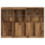 Sideboard mit LED-Beleuchtung Altholz 142,5x37x100 cm Holzwerkstoff | Foro24.es | Tu tienda online para hogar, jardín y más Foro24.es