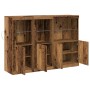 Sideboard mit LED-Beleuchtung Altholz 142,5x37x100 cm Holzwerkstoff | Foro24.es | Tu tienda online para hogar, jardín y más Foro24.es