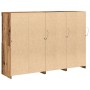 Sideboard mit LED-Beleuchtung Altholz 142,5x37x100 cm Holzwerkstoff | Foro24.es | Tu tienda online para hogar, jardín y más Foro24.es