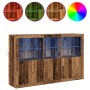 Buffet mit LED-Leuchten Altholz 162x37x100 cm Technisches Holz von , Sideboards - Ref: Foro24-3333122, Preis: 243,28 €, Rabat...