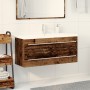 Mueble de Lavabo de Baño con Lavabo Integrado Madera Envejecida Madera Ingenierizada de , Tocadores de baño - Ref: Foro24-333...