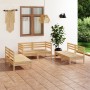 Gartenmöbel-Set 6-teilig aus massivem Kiefernholz von vidaXL, Gartensets - Ref: Foro24-3082552, Preis: 259,38 €, Rabatt: %