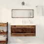 Badezimmer-Waschbecken-Möbel mit integriertem Waschbecken gealtertes Holzwerkstoff von , Badezimmerwaschtische - Ref: Foro24-...