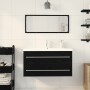 Bathroom Sink Cabinet with Built-in Sink Black Oak Worked Wood by , bathroom vanities - Ref: Foro24-3333131, Price: 365,31 €,...