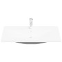 Armario de Lavabo para Baño con Lavabo Incorporado Roble Negro Madera Trabajada de , Tocadores de baño - Ref: Foro24-3333131,...