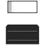 Armario de Lavabo para Baño con Lavabo Incorporado Roble Negro Madera Trabajada de , Tocadores de baño - Ref: Foro24-3333131,...