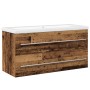 Badwaschtischmöbel mit integriertem Waschbecken, Recyclingholz, verarbeitetes Holz von , Badezimmerwaschtische - Ref: Foro24-...
